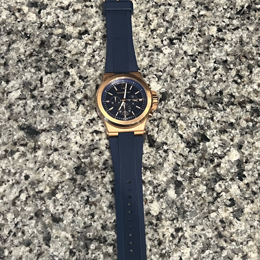 Blue and Gold Michael Kors Watch